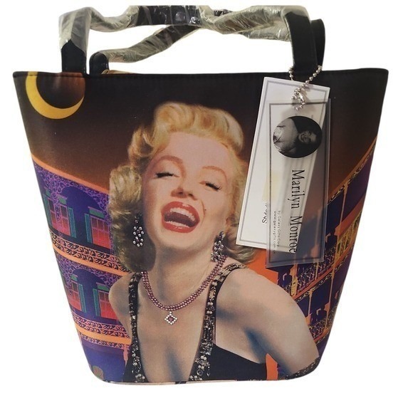 VTG 2003 New Rare Marilyn Monroe Rhinestone Bling Purse Tote Bag Galaxy Gifts